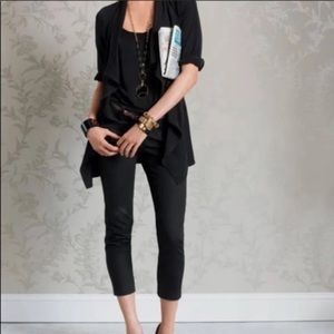 CAbi style 413 Pique cropped pants black size 14 NWT